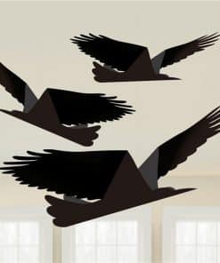 Boneshine Fever Halloween Raven Hanging Decoration