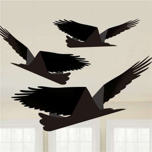 Boneshine Fever Halloween Raven Hanging Decoration