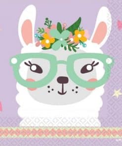 Llama Party Time Paper Napkins