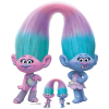 Trolls Satin and Chenile Sisters Trolls World Tour Cardboard Cutout