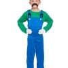 Green Super Plumber - Child Costume