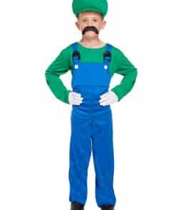 Green Super Plumber - Child Costume