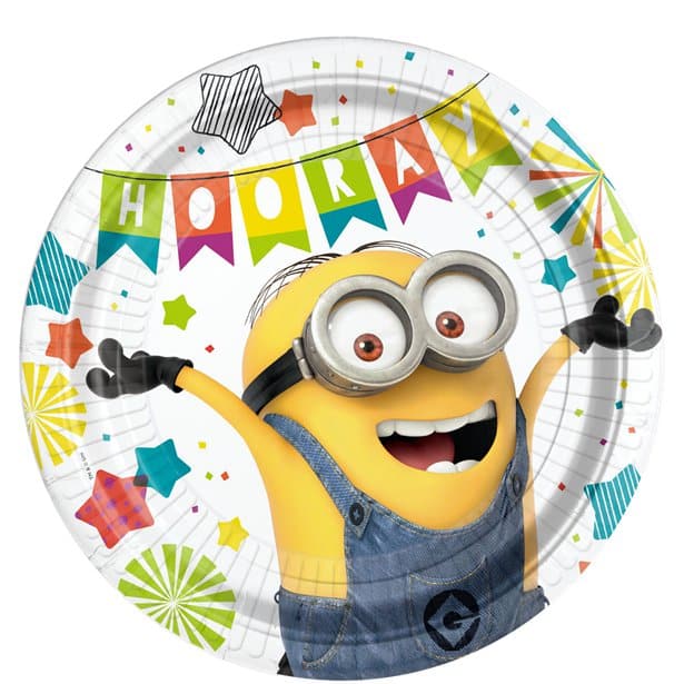 Minions Party Paper Plates, Cups & Napkins Next Day Delivery
