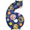 Paw Patrol Number 6 Shaped Balloon