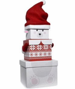 Polar Bear Stacking Set of 3 Gift Boxes
