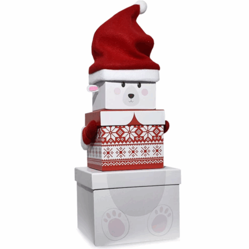 Polar Bear Stacking Set of 3 Gift Boxes