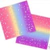 Rainbow Ombre Party Paper Napkins