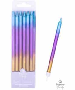 Rainbow Ombre Party Tall Candles