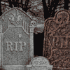 Halloween Garden Tombstones
