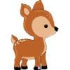 Woodland Deer Foil Balloon