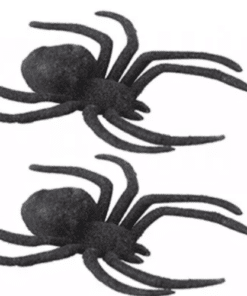 Black Glitter Spider Decorations