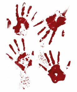 Bloody Hand Window Stickers