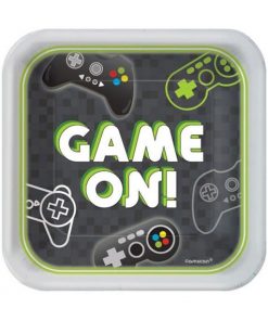 Level Up Gaming Party Dessert Plates