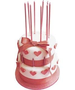 Metallic Rose Gold Extra Tall Birthday Cake Candles