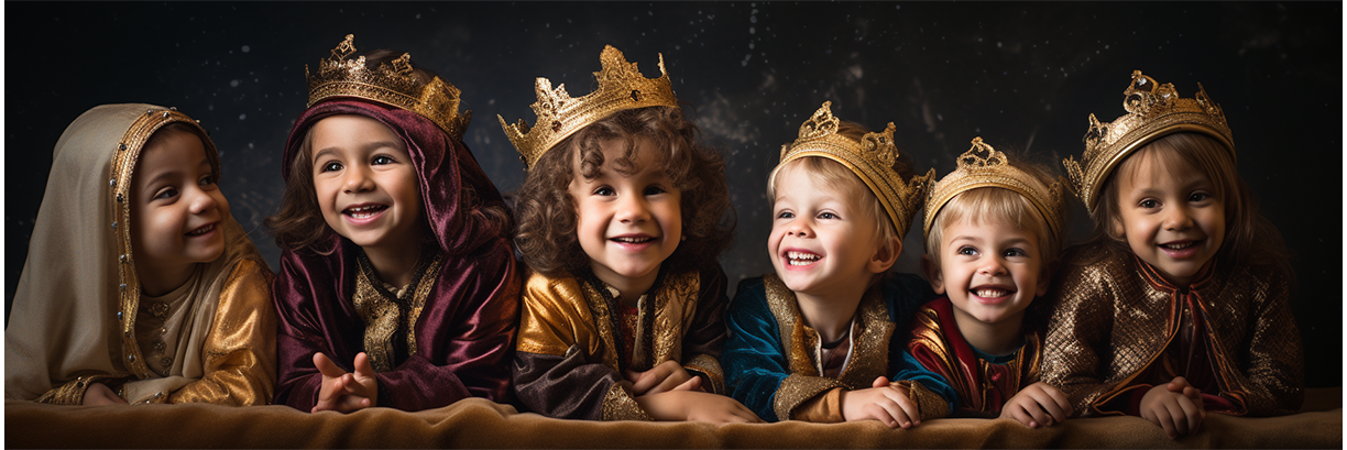 Christmas Nativity Purple King Childs Fancy Dress Costume