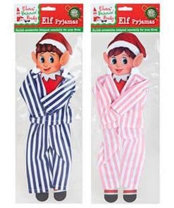 Naughty Elf Striped Pyjamas