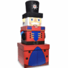 Nutcracker Stacking Set of 3 Gift Boxes