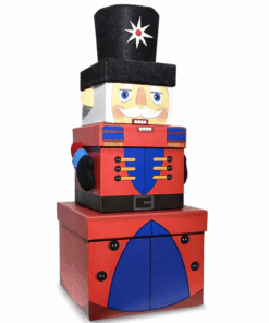 Nutcracker Stacking Set of 3 Gift Boxes