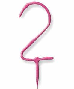 Pink Number 2 Sparkler Candle