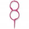 Pink Number 8 Sparkler Candle
