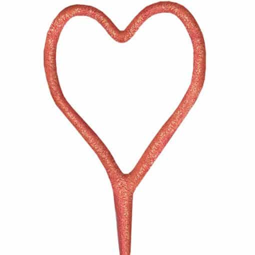 Rose Gold Heart Sparkler
