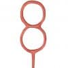 Rose Gold Number 8 Sparkler Candle