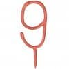 Rose Gold Number 9 Sparkler Candle