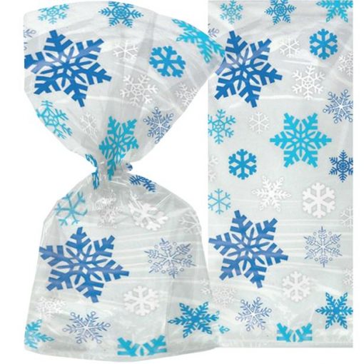 Snowflake Christmas Cello Bags