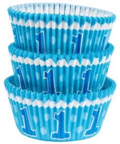 1st Birthday Boy Cupcake Cases