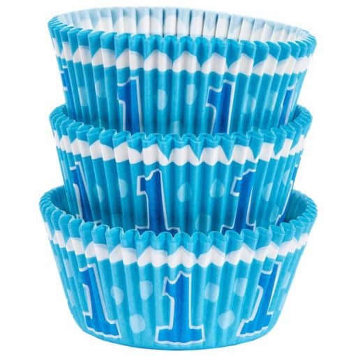 1st Birthday Boy Cupcake Cases