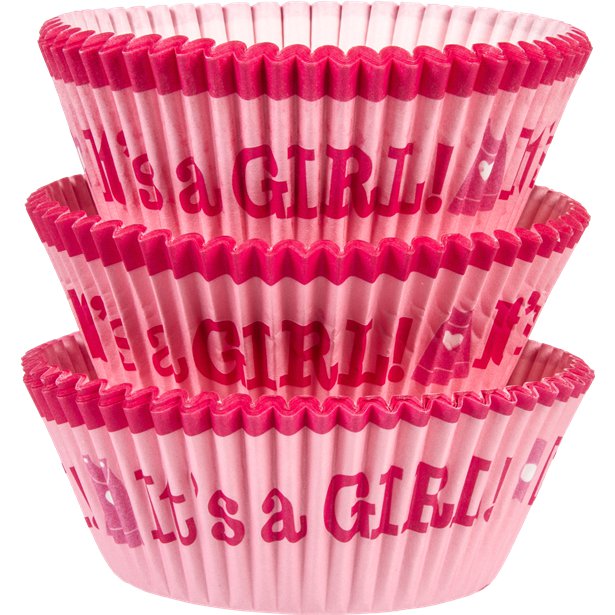 Baby Shower It's A Girl Cupcake Cases & Cake Accessories