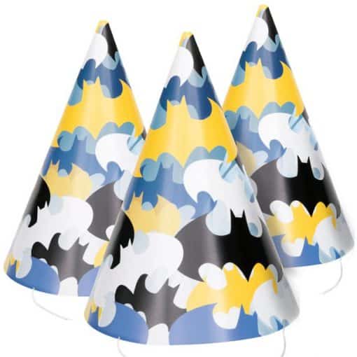 Batman Paper Party Cone Hats