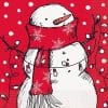 Christmas Snowman Party Paper Napkins