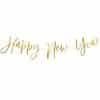Happy New Year Gold Foil Banner