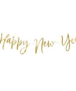 Happy New Year Gold Foil Banner