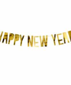 Happy New Year Gold Foil Banner