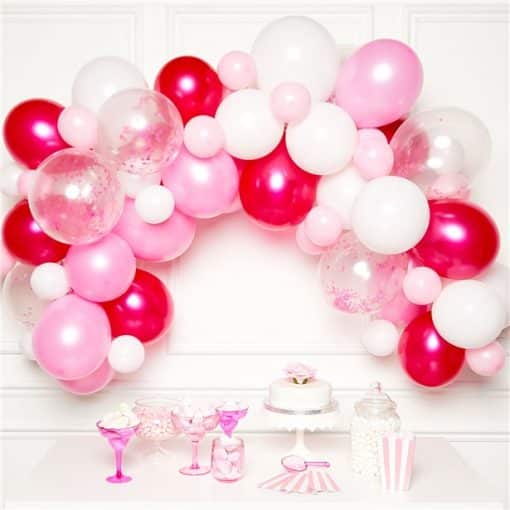 Pink Balloon Arch Garland Decorating Kit