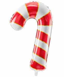 Alternative view of Red Candy Cane Foil Balloon - 82cm