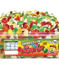Sweetzone Halal Fruity Hearts Tub of Sweets
