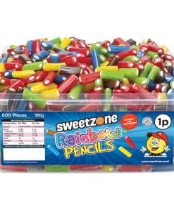 Sweetzone Halal Rainbow Pencils Tub of Sweets