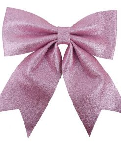 Blush Luxe Glitter Bow
