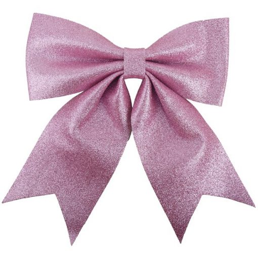 Blush Luxe Glitter Bow