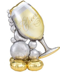 Bubbly Wine Glass AirLoonz Balloon