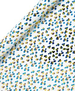 Gold & Teal Wrapping Paper Roll - 2m