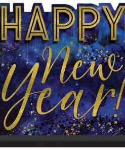 Happy New Year Wooden Sign