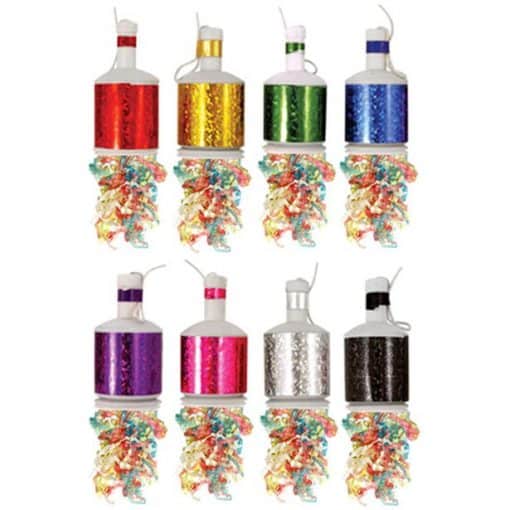 Bright Coloured Paper Party Poppers