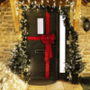 Padded-Door-Bow Christmas
