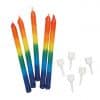 Rainbow Ombre Candles
