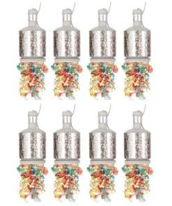 Silver Holographic Party Poppers