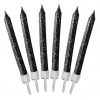 Black Glitter Candles